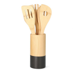 Homla mentelių rinkinys su stovu Bambou All 975763, 30x6 cm, 5 vnt.
