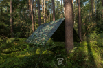 Kamufliažinis lauko tentas Bradas CAMOforest, 6 x 12 m, 90 g/m&sup2;
