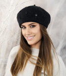 Kamea moteri&scaron;ka beretė LINDA*04, juoda 5903246782691