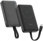 Atsarginis maitinimo &scaron;altinis ("Power Bank") I&scaron;orinė baterija magnetinė 10000mAh juoda Cuktech