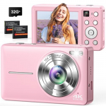 Kompakti&scaron;kas 4K 64MP fotoaparatas su automatiniu fokusavimu, 32GB