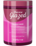Plaukų kaukė Inebrya Shecare Glazed Illuminating Laminating nery&scaron;kiems ir dehidratuotiems plaukams 1000 ml