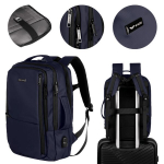 WINGS VIREO miesto kuprinė kelionėms su vandeniui atsparia medžiaga 20 L 17 colių laptopo skyriumi USB i&scaron;ėjimu krūtinės diržu sutvirtinta nugara ir paslėpta ki&scaron;ene saugumui