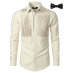Eleganti&scaron;ki vyri&scaron;ki mar&scaron;kiniai su varlyte JOGAL Regular Fit dryžuoti kreminiai S
