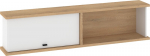 Cross CRO-22 sieninė spintelė Ąžuolas Cremona / Balta &ndash; 160 x 39 x 25 cm