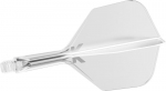 Dartų sistemos K-flex Short 19mm, skaidrios, 3 vnt.