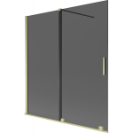 Vonios sienelė Mexen Velar, 150 x 150 cm, Brushed gold/Graphite
