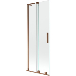 Vonios sienelė Mexen Velar L, 75 x 150 cm, Rose gold/Transparent