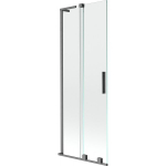 Vonios sienelė Mexen Velar L, 75 x 150 cm, Brushed gun gray/Transparent