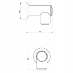 Andex Classic magnetinis muilinė, chromas 032cc
