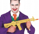Auksinis 68cm "joker" stiliaus karabinas - Karnavalo aksesuaras