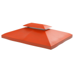 Paviljono stogo keitimas 3x4 m, raudonas, poliesteris, metalinis pavėsinė