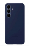 Samsung Galaxy A57 silikoninė dėklas su i&scaron;kiliais kra&scaron;tais, tamsiai mėlyna