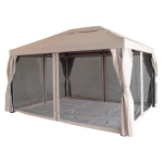 Lauko pavėsinė, 3 x 4 m, su tinkleliu, smėlio