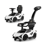 3in1 Lamborghini vaik&scaron;čiojimo žaislas vežimėlis - baltas