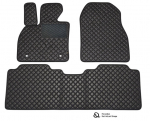 Kilimėliai QuiltyMats Chevrolet Captiva 2006-2011 (3 vnt.), Juoda-Juoda /11-MAX2