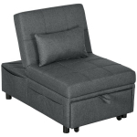 Daugiafunkcis 4-in-1 fotelis sofa-lova, transformuojama su atlo&scaron;u ir pagalvėlėmis