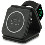 Indukcinis kroviklis Guess 4G 3in1 15W MagSafe - juodas