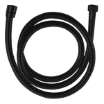 I&scaron;tempiama du&scaron;o žarna 150&ndash;180 cm, juoda, metalinė, nesusisukanti, 150-180 cm
