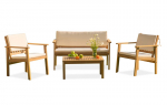 Medinių lauko baldų komplektas Vika Caffe-Acacia Wood