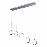 Milagro LED pakabinamas &scaron;viestuvas Anello ML272, sidabrinės spalvos