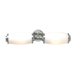 Elstead Lighting sieninis &scaron;viestuvas Eliot Bath-Eliot2-PC, sidabrinės spalvos