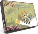 Army Painter Mega rinkinys: 10 profesionalių modeliavimo teptukų
