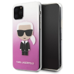 Telefono dėklas Karl Lagerfeld KLHCN58TRDFKPI iPhone 11 Pro pink Gradient Ikonik Karl