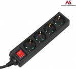 Maclean Mce196g prailgintuvas su 4 lizdais ir jungikliu, 3m