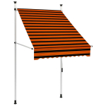 Rankiniu būdu i&scaron;traukiama markizė, oranžinė ir ruda, 100cm