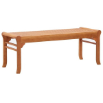 Dvivietis sodo suoliukas, 120 cm, rudas