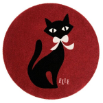 Elle Decoration vaiki&scaron;kas kilimas Viva Felidae, 100x100 cm, apvalus