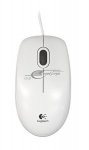 "logitech" pelė b100, 800dpi, optinė, 3but., usb laidas, balta