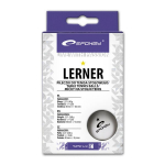 Stalo teniso kamuoliukai Spokey Lerner, 6 vnt., balti