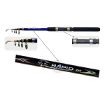 Teleskopinė Me&scaron;kerė Fish2Fish Short Blue 2.4m 10-40g