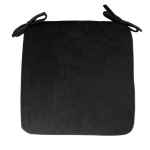Kėdės pagalvė Home4you Velvet, juoda