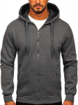 Džemperis vyrams J.Style Fleece Grey 68B2008-5, pilkas, M