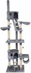 Didelė kačių draskyklė Funfit Home and Office, pilka, 220 cm