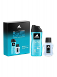 Dovanų rinkinys Adidas Ice Dive vyrams: tualetinis vanduo EDT, 100 ml + du&scaron;o želė, 250 ml