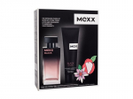 Dovanų rinkinys Mexx Black moterims: tualetinis vanduo EDT, 30 ml + du&scaron;o želė, 50 ml