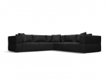 Sofa Milo Casa Esther, 285x285x78 cm, juoda