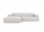 Kairinė sofa Windsor & Co Lola, 250x170x72 cm, &scaron;viesiai pilka