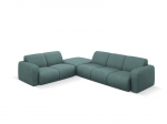 Kairinė kampinė sofa Windsor & Co Lola, 315x250x72 cm, &scaron;viesiai žalia