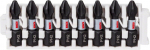 Suktuvo antgalių komplektas Bosch Impact Control PH2/L25; 8 vnt.