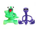 Mink&scaron;tų pliu&scaron;inių žaislų Rainbow Friends komplektas, 2 draugai