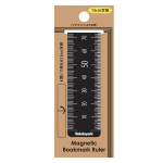 Magnetinis knygos skirtukas-liniuotė Nakabayashi DBR-SD, S-15cm, juodas