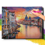 Deimantinė mozaika 5D Diamond Painting Oh Art! Venecija, 40x50 cm