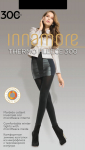 Pėdkelnės moterims Innamore Thermo Fleece, juodos, 300 DEN