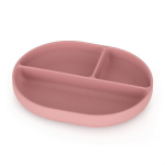 Silikoninė lėk&scaron;tė su skyreliais Petite&Mars Dusty Rose, rožinė