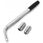 Raktas automobilio ratui atsukti, L tipo, 17/19mm ir 21/23mm